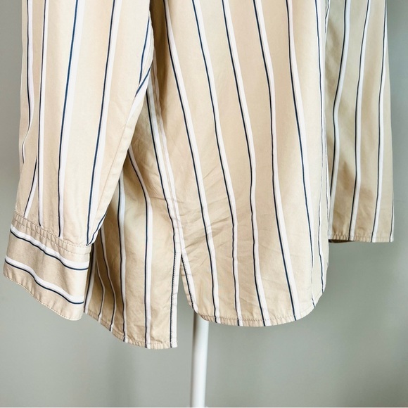 Lafayette 148 striped button down shirt - Picture 4 of 8